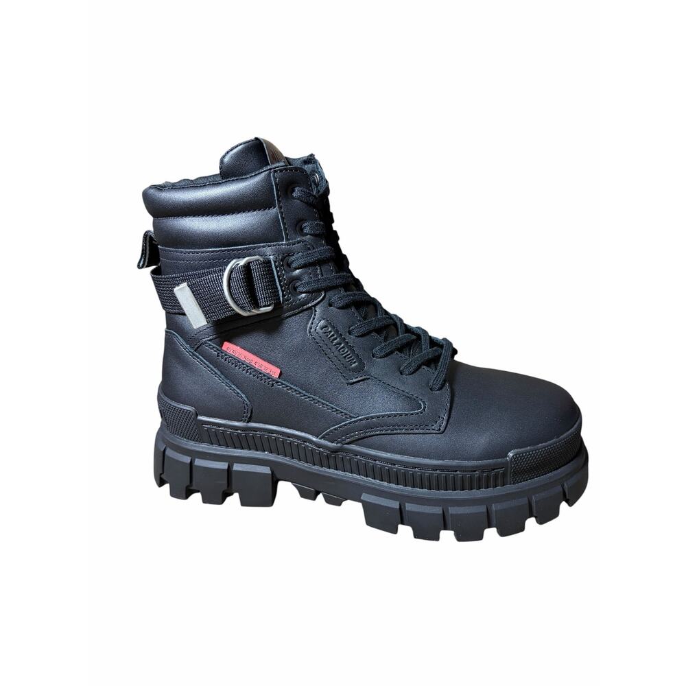 Palladium Revolt Sport Ranger boots with a thick platform sole adjustable strap